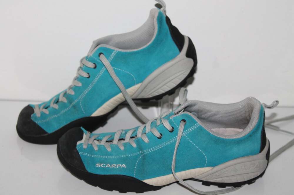 Scarpa Mojito Hiking Shoes, Men's 6.5 EU 39, Turq, Leather, Outdoor, Climbing